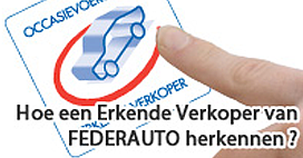 Hoe een Erkend Verkoper van FEDERAUTO herkennen?