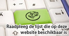 Raadpleeg de lijst die op deze website beschikbaar is